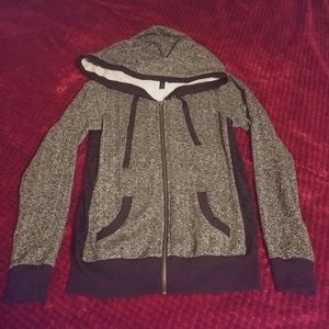 Full Tilt Zip Hoodie w/ see-through Lace on Sides